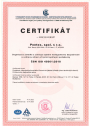Certifikát – ČSN ISO 45001/2018.