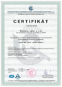 Certifikát – ČSN EN ISO 14001:2016.
