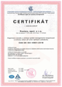 Certifikát – ČSN EN ISO 45001:2018.